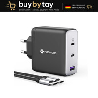 Usb C LadegeräT 120W Gan 3-Port SchnellladegeräT Mit Pd 100W Typ-C-Kabel FüR