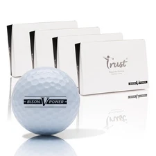 Trust Bison V Power Golf Balls: Overwhelming Distance, Stop Where You Target, A_