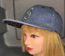 Seattle Mariners Blue Snapback Hat Cap Mariner Moose Mascot Aquafina Melonwear