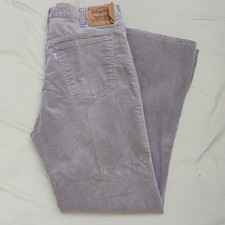 Vintage Men's 517 Levi's Corduroy Grey Pant. Size 36x32.  250802