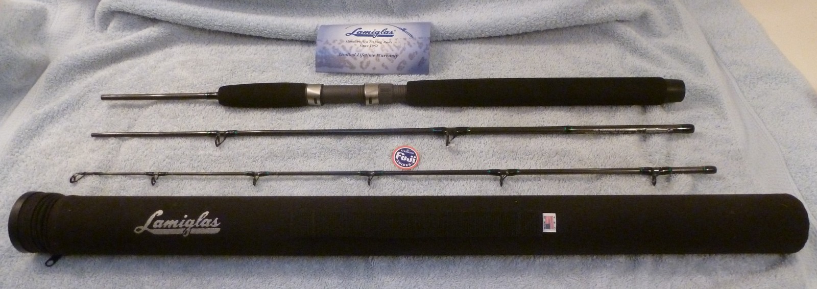 Lamiglas SWT7020C 3-Piece Travel Fishing Rod 7' 0" 8-20 Lb. NEW WITH ROUND CASE