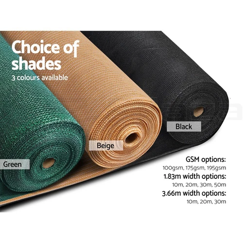 Instahut Shade Cloth Shadecloth Sail 50% 70% 90%UV Mesh Roll Garden Outdoor - Picture 7 of 9