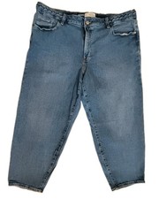 Old Navy OG Straight High Rise Secret-smooth Pockets Jeans Womens Blue Denim 20