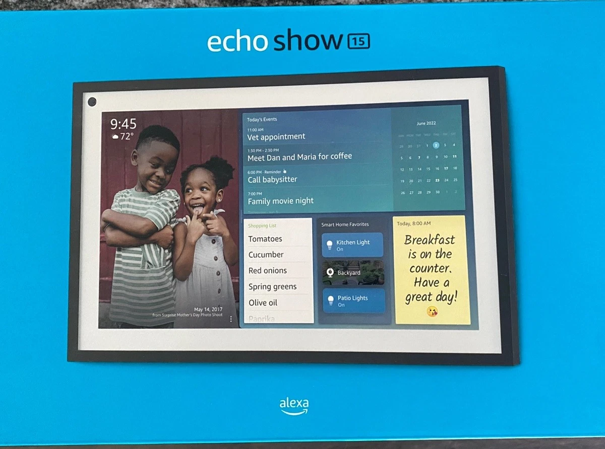 Amazon Echo Show (1st Generation) Alexa Black Smart Speakers for