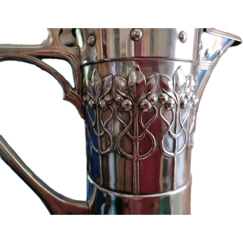 WMF Art Deco Tall Claret Jug Silver Plated 15" Tall Hallmarked With A Ostrich... - Picture 7 of 11