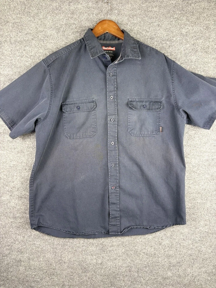 Camisa masculina CRAFTSMAN tamanho XL azul marinho manual mecânico de construção - Imagem 2 de 4