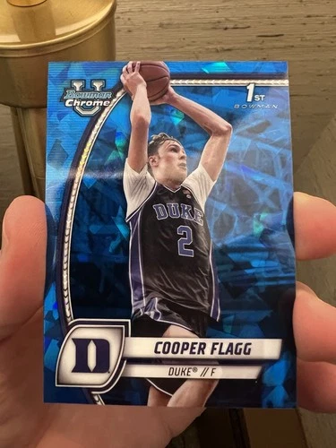 2024-25 Bowman University Chrome Sapphire Edition - Cooper Flagg #16 RC- Duke