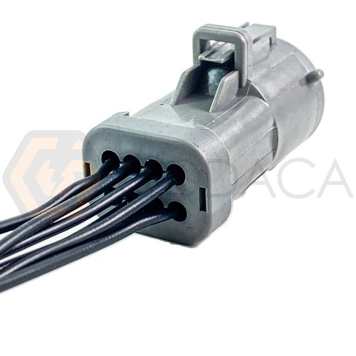 1 conector macho de 8 vías para limpiaparabrisas trasero WPT-257 - Imagen 2 de 2