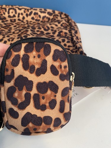 NWT Ah-dorned Leopard Print Crossbody Bag Messenger Purse with Matching Wallet - Picture 6 of 12