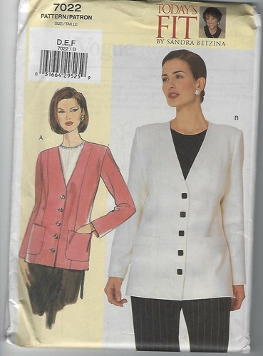 Chaqueta con patrón de costura Vogue 7022 - ajuste de hoy de Sandra Betzina - Imagen 5 de 6