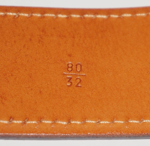 Vintage MIU MIU #2456 Brown Leather Belt 32" ITALY - Picture 8 of 9