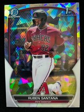 2023 Bowman Chrome RUBEN SANTANA 1st Rookie ATOMIC REFRACTOR Diamondbacks RC SP