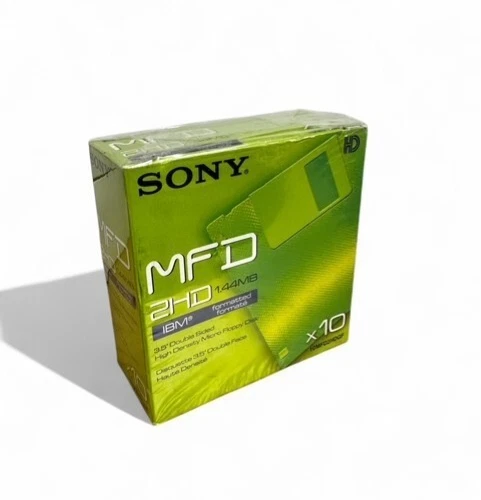 Sony MFD 2HD 1.44MB 3.5" Double Sided High Density Micro Floppy Disks 10 Pack