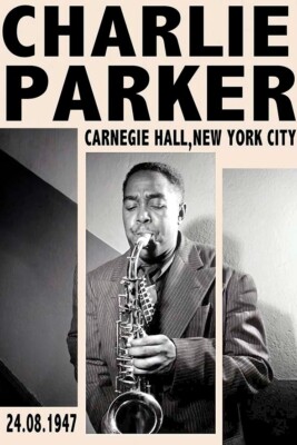 Poster Jazz Concert, Affiche Musique, Format 32x47 Cm, Made In Italy, Neuf