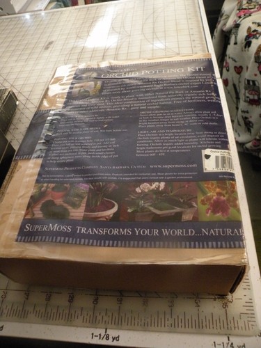 Orchid Potting Kit PRESERVED SUPERMOSS Grass Green, 265 cu. in. NEW IN BOX - Picture 2 of 2