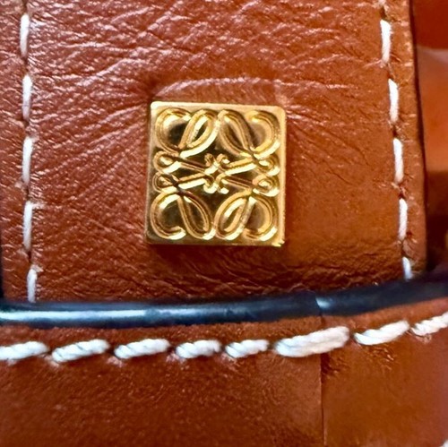 Borsa a tracolla Loewe amaca in pelle marrone a 2 vie borsa a mano - Foto 13 di 18