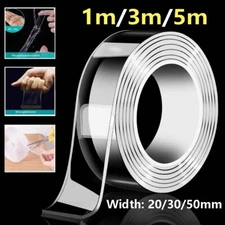 Nano Tape Double Sided Adhesive Reusable Removable Washable Traceless Gel Strong