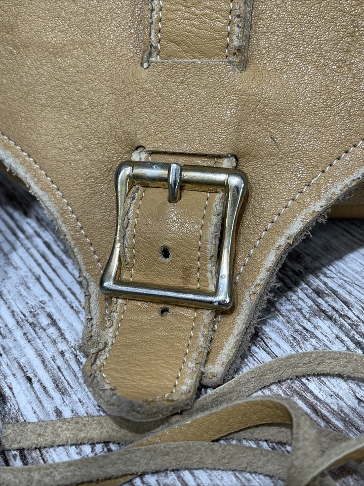 Bolso Bandolera de Cuero Loriano Tolaini Cartera Bolso Sillín Hecho a Mano EE. UU. Foto 3 de 4