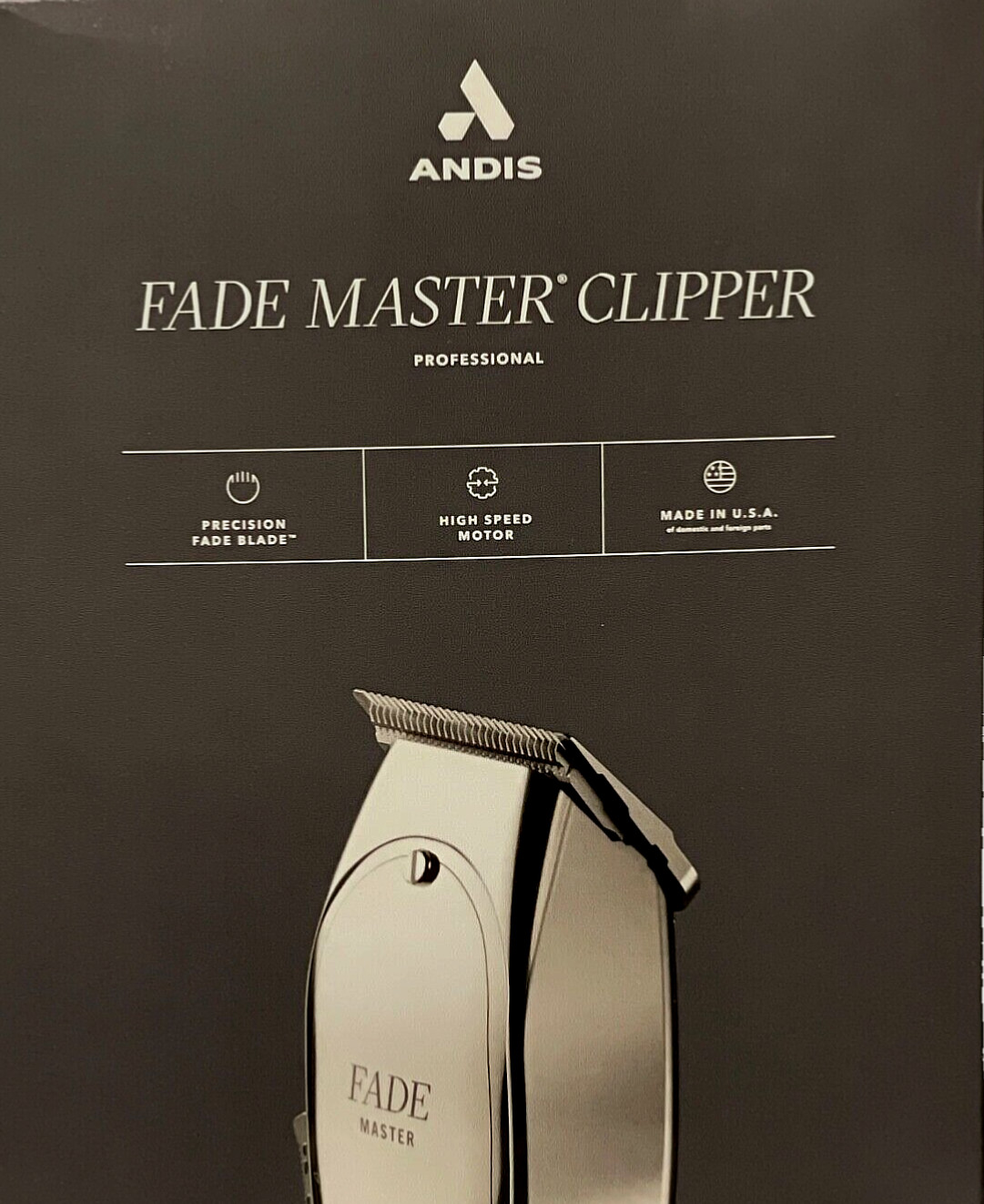Andis Fade Master Adjustable Blade Clipper   Model # ML Made