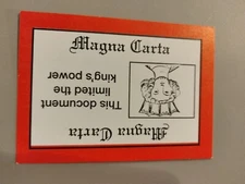 PERSPECTIVE Time Line Game 1992 card used MAGNA CARTA World History free ship