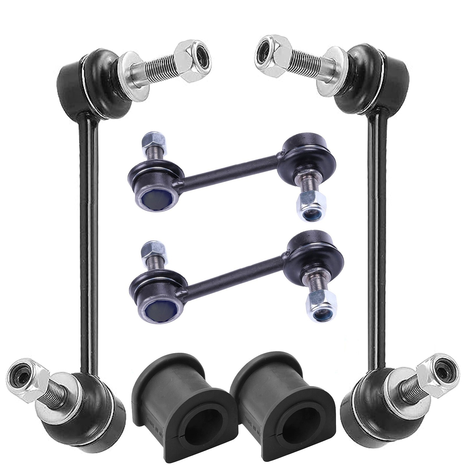 6PC Front/Rear Sway Bar Links 2930mm Bushings 20052013 4X4
