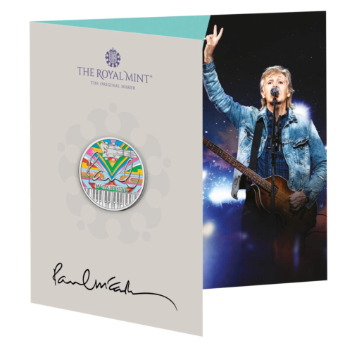 2024 Paul McCartney Colour Five 5 Pound Coin Sealed Pack BUNC IN HAND SOLD OUT