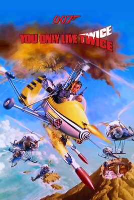 1967 You Only Live Twice Movie Poster 11X17 007 James Bond Sean