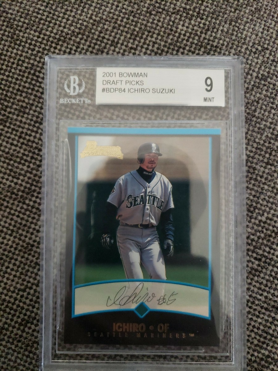 2001 Bowman Draft Picks Ichiro Suzuki BGS 9 Mint | eBay