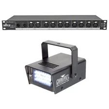 Chauvet DJ Data Stream 4 Datastream 1 - 4 Optical Splitter+Strobe Light