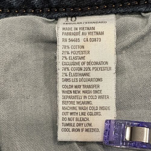 American Eagle Damen Stretch Jeggings Größe 10 Blau Denim Dunkelblau Waschung Komfort - Bild 15 von 17