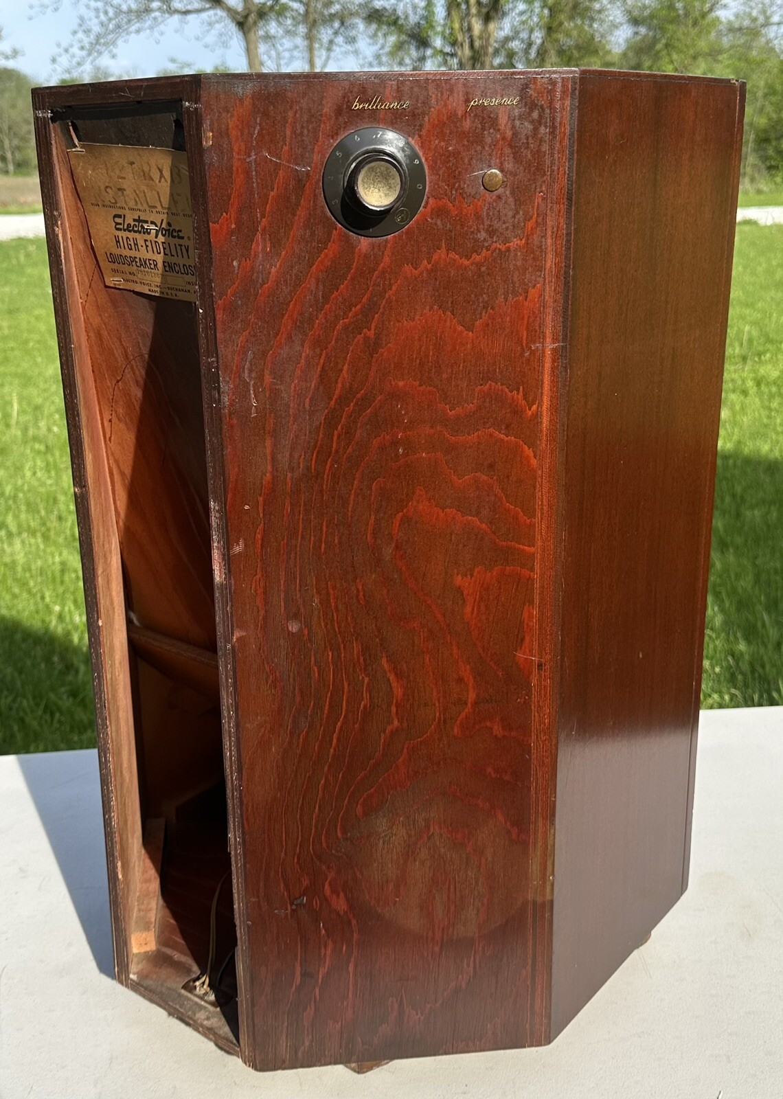 VTG ElectroVoice EV The Aristocrat Speaker w/ Mahogany eBay