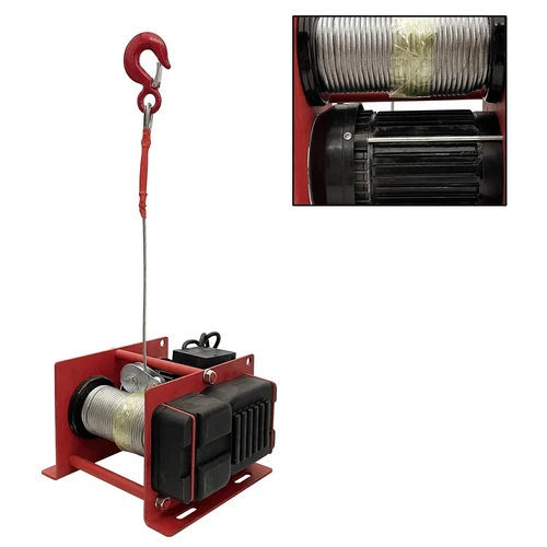 220V Small Red Electric Hoist Hoist (400-800kg) 1500W 2800r/min