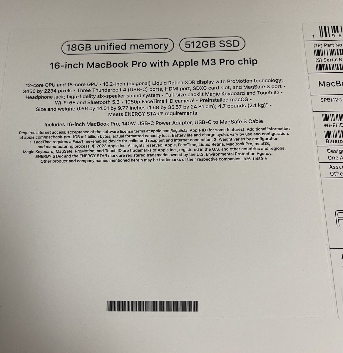 BOX ONLY MacBook Pro 16-inch - Apple M3 chip 2023 | eBay BOX ONLY MacBook Pro 16-inch - Apple M3 chip 2023 | eBay