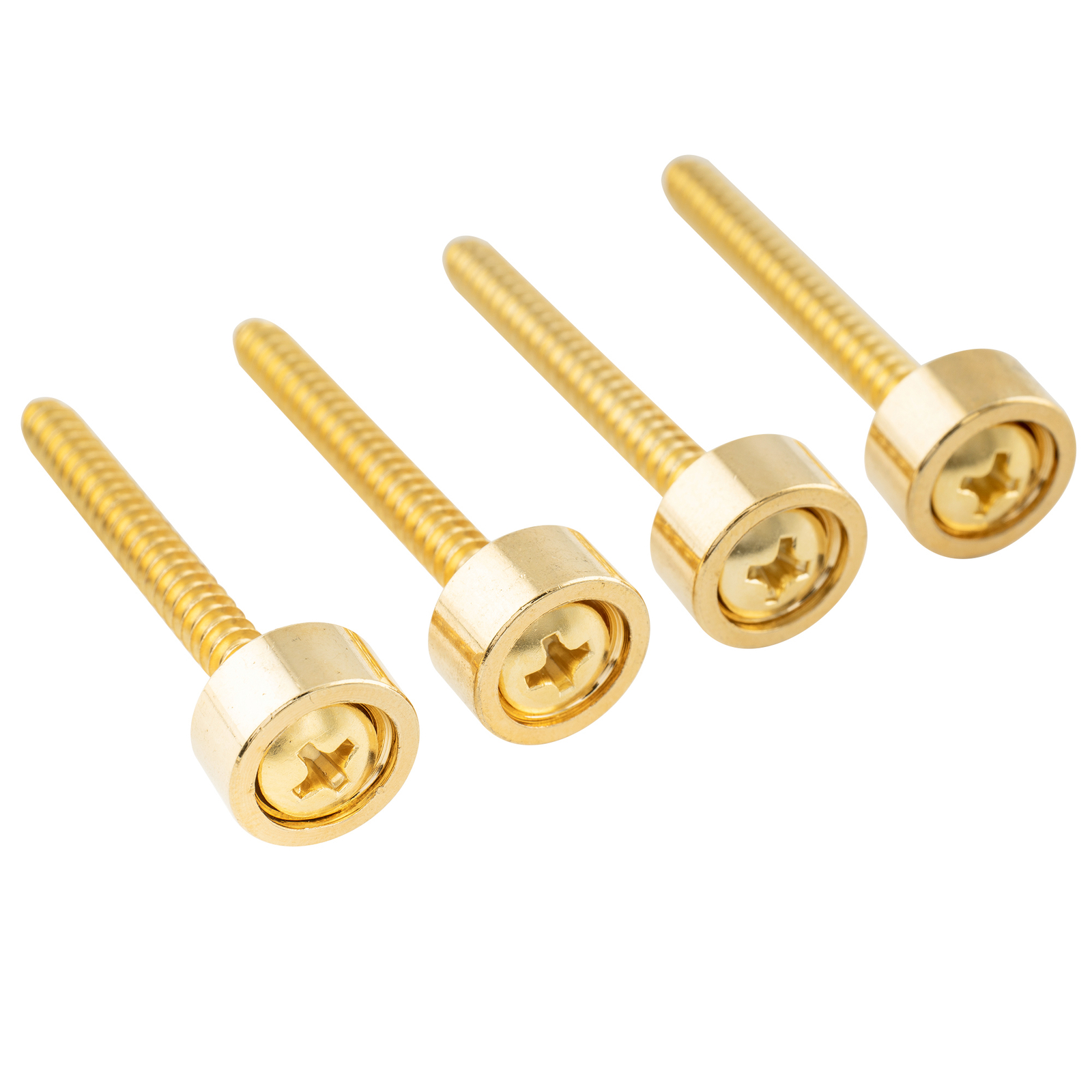 Musiclily Pro 4Pcs Gold 12mm Steel Guitar Bass Neck Ferrule Joint Bushing Bolt