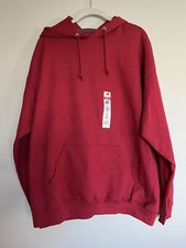 Fruit of the Loom Fleece Hoodie, Men's Size XL, Red NEW