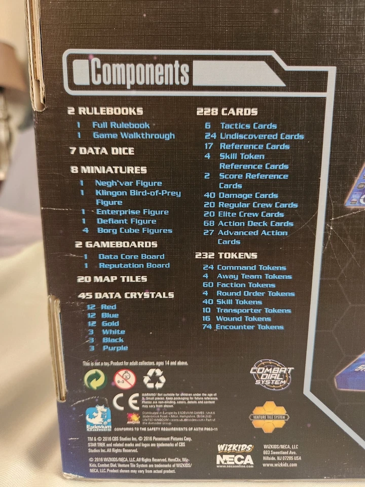 Star Trek: Frontiers Board Game (2016) WizKids Vlaada Chvátil Complete No Insert - Изображение 3 из 4