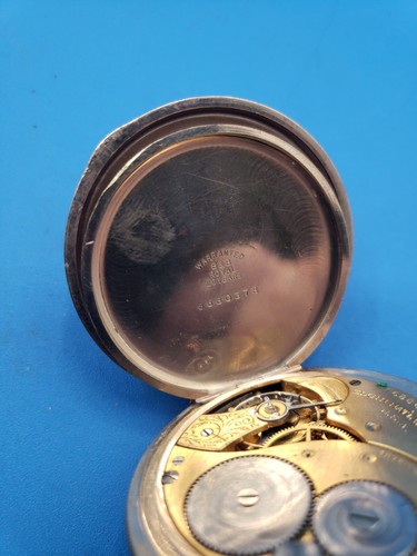Elegin 7 Jewel Pocket Watch Hunter Case 20 Year Gold Filled - Picture 6 of 7