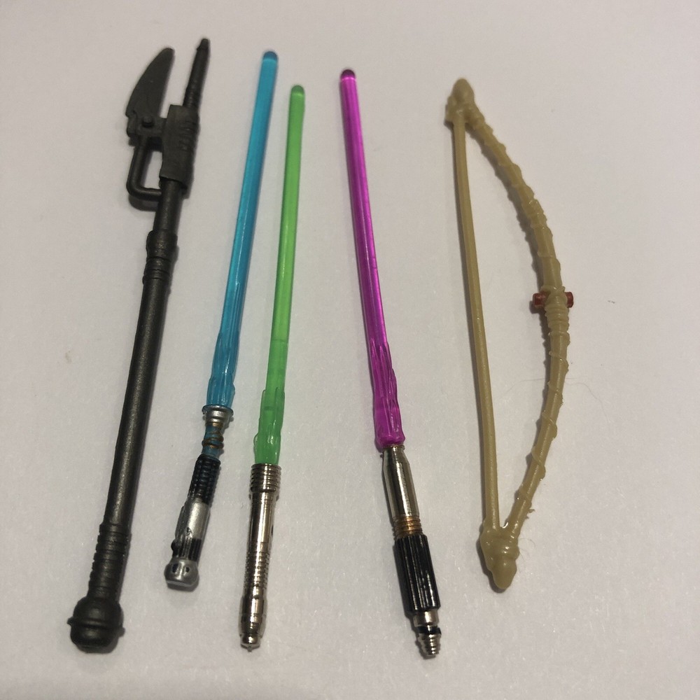 Vintage Star Wars Action Figurines lot - Bag 19 - Light Sabor Bow - multiple