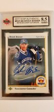 Brock Boeser 2017-18 Retro 90s Draft Auto Rookie Hockey Card #12/50 Graded 8.5!!