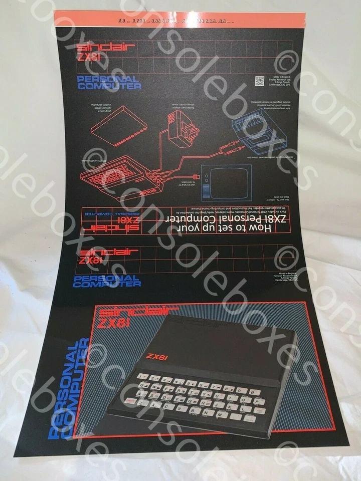 EMPTY BOX-SLEEVE & Polystyrene Inserts - Repro - for Sinclair ZX81 Computer - Image 4 of 4