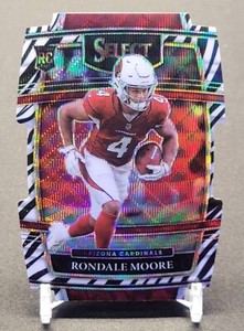 2021 Select Rondale Moore ZEBRA Concourse Die-Cut Rookie RC SSP #58 Cardinals