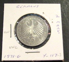 Germany 1971-G 2 Marks unc Coin Max Planck 1858-1947