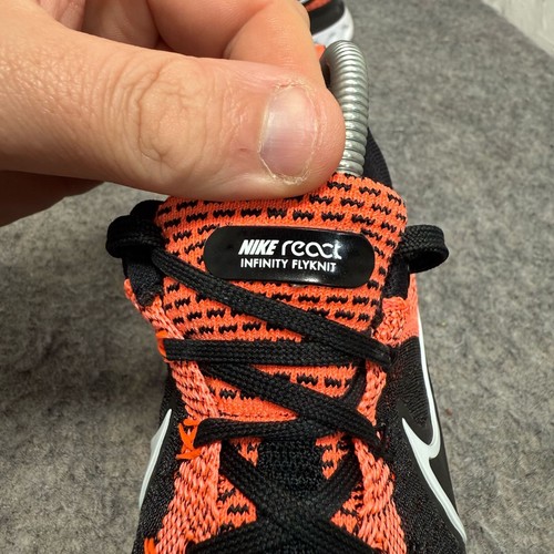 Nike React Entrenadores Para Hombre Talla UK 5.5 Infinity Run FK 2 Naranja Negro CT2423-800 - Imagen 9 de 14