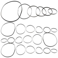 50 Pcs Tape Recorder Belt Cassette Drive Belts Flat Rubber Machine