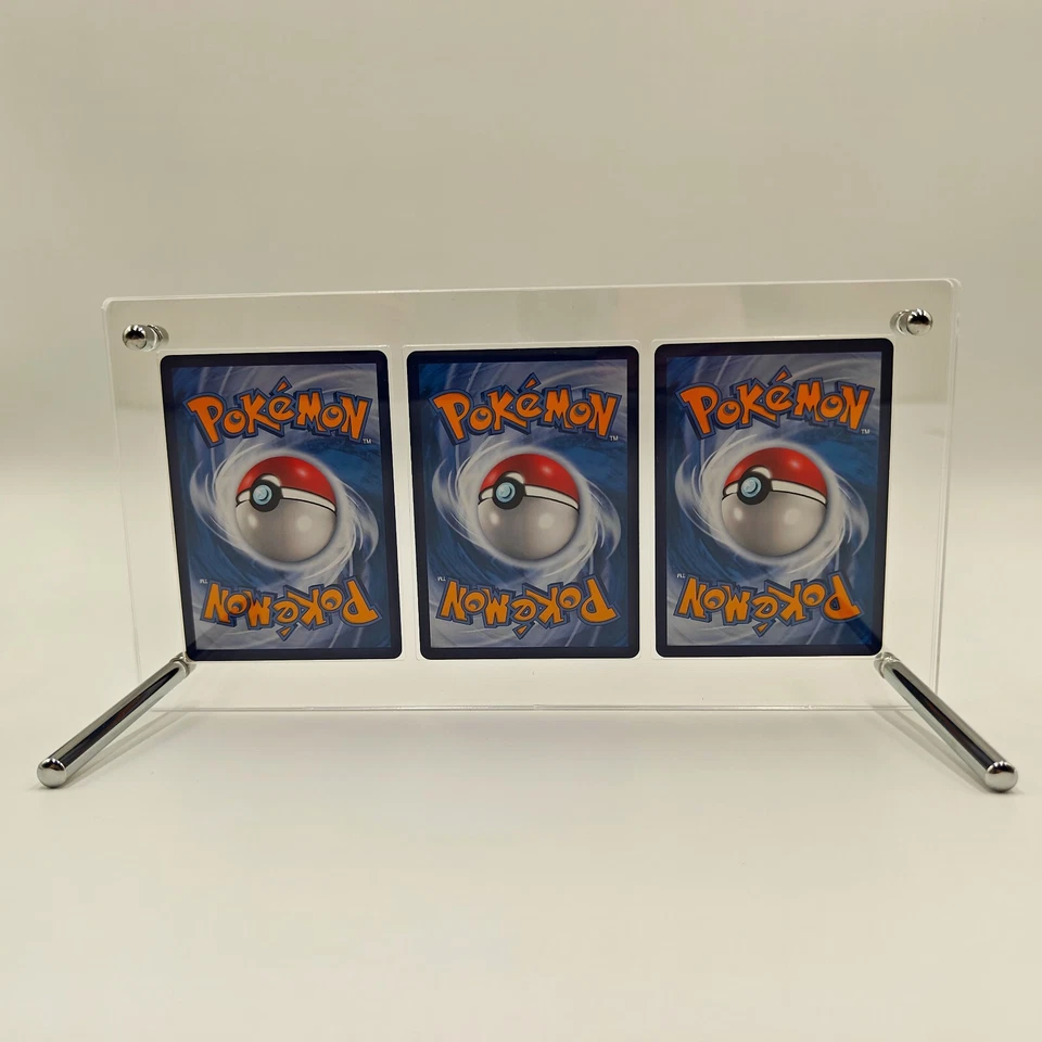 Clear Acrylic TCG Trading Card Display Stand Fits PTCG Sports Pokemon Yu-Gi-Oh - Image 3 of 4