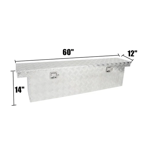 60"X12"X14" Pickup Truck Trunk Bed Tool Box Underbody Trailer Storage + Lock SL