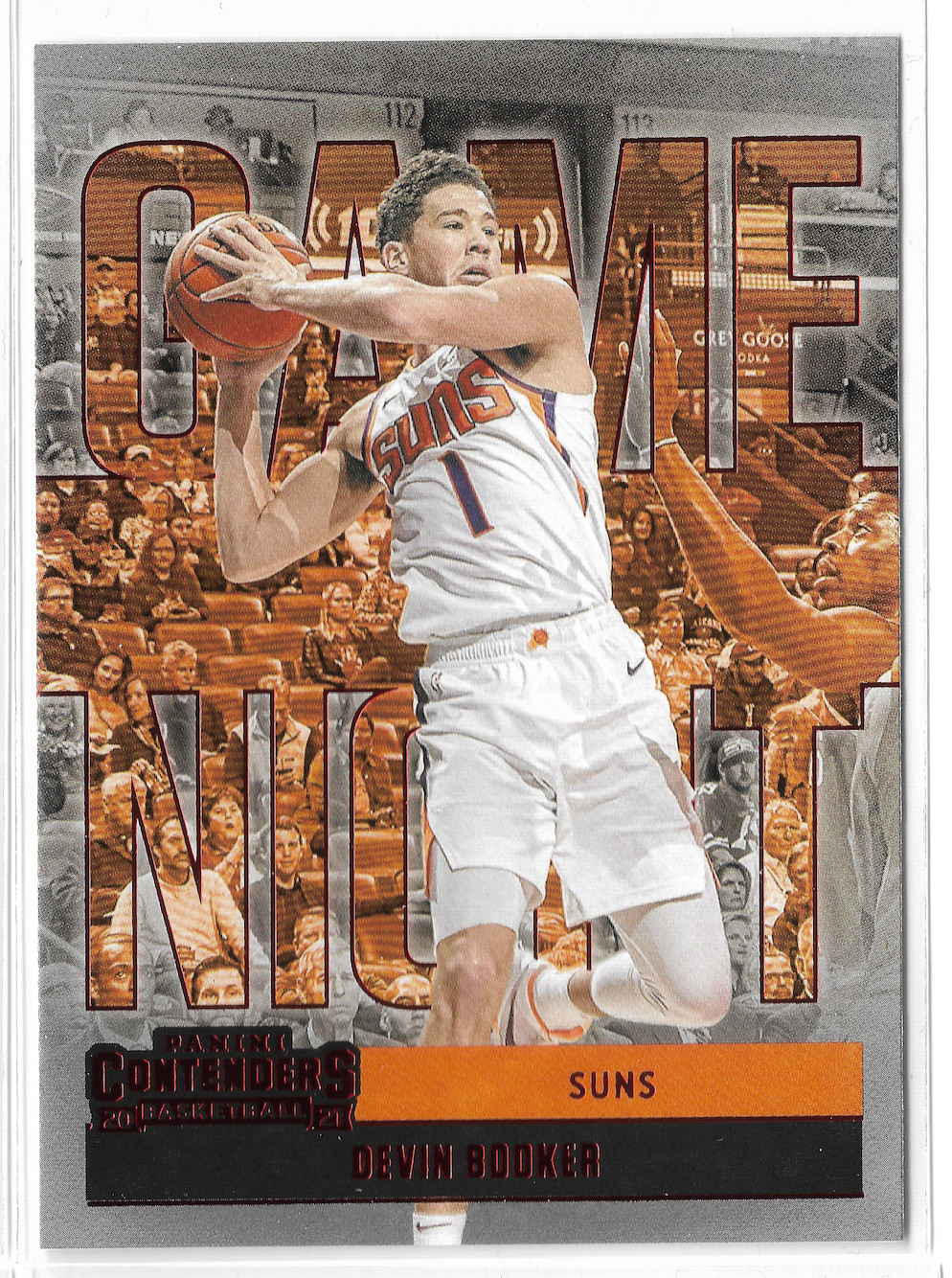 2020-21 Panini Contenders Game Night Ticket Red #13 Devin Booker Phoenix Suns