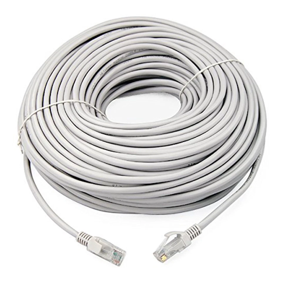 50M METERS ETHERNET CABLE RJ45 NETWORK FAST INTERNET LEAD PREMIUM CAT5E WHITE - Image 2 of 3