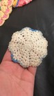 Crochet Potholder Trivet Blue White Teacup — photo 3
