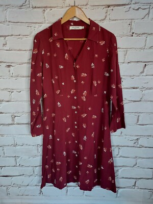 Nice Things Damen Kleid Robe Dress Vestido Abito Gr. 40 D38 Blumenmuster Viskose